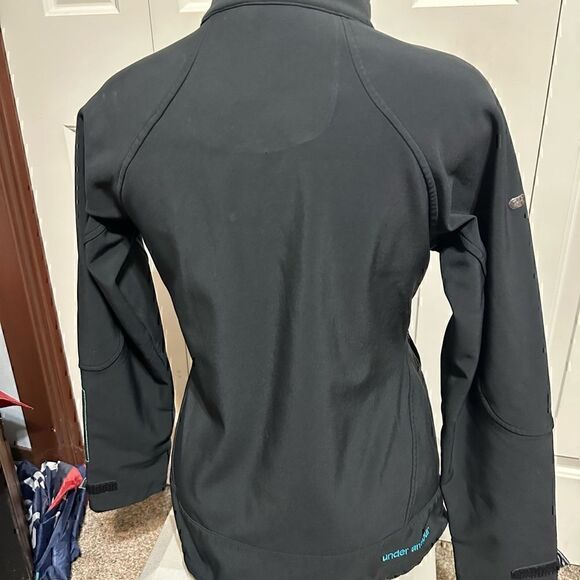 Under Armour Black/Blue Womens Small Softshell Jacket - Picture 5 of 5